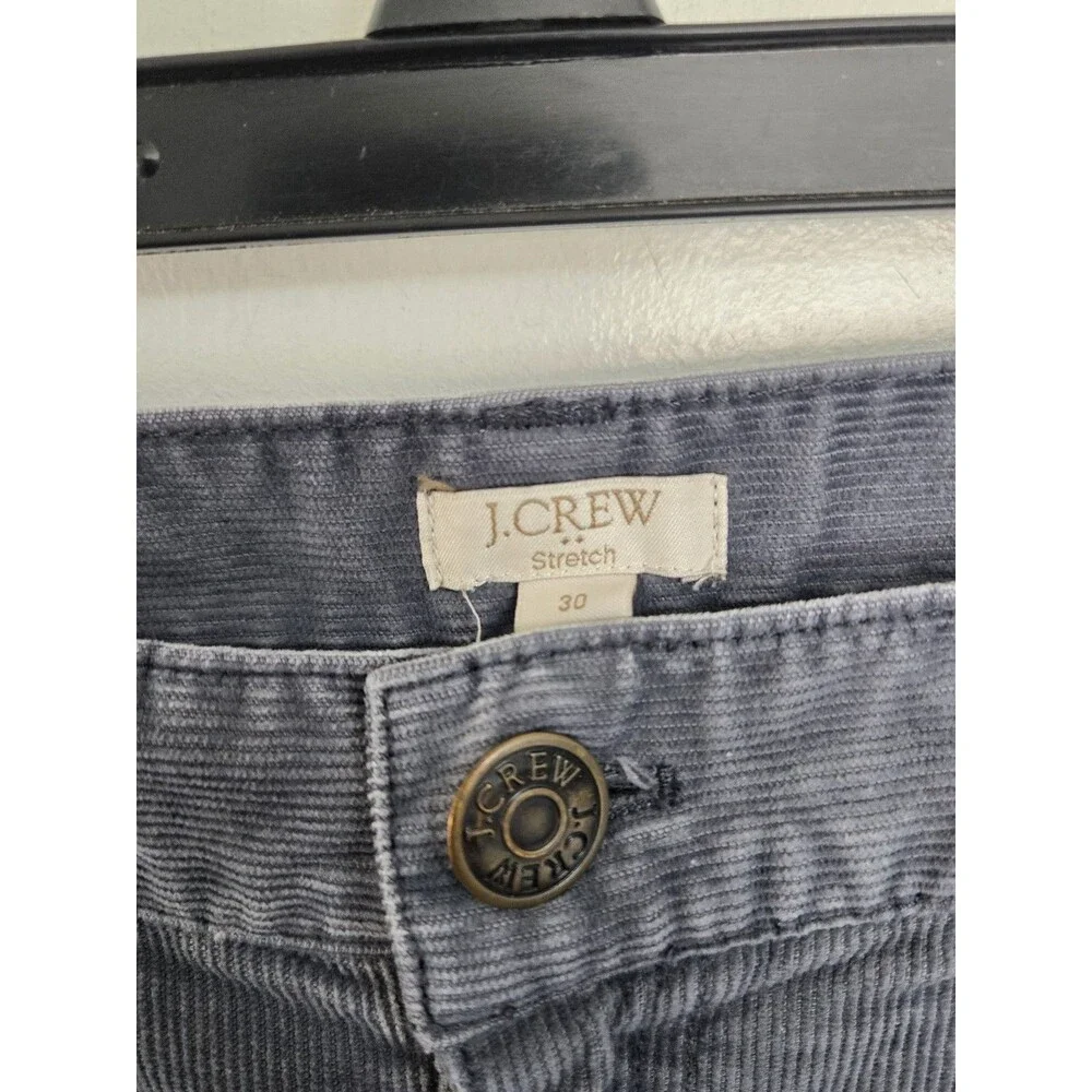 J Crew Pants Womens 30 Corduroy Blue Stretch Casual Comfort Preppy